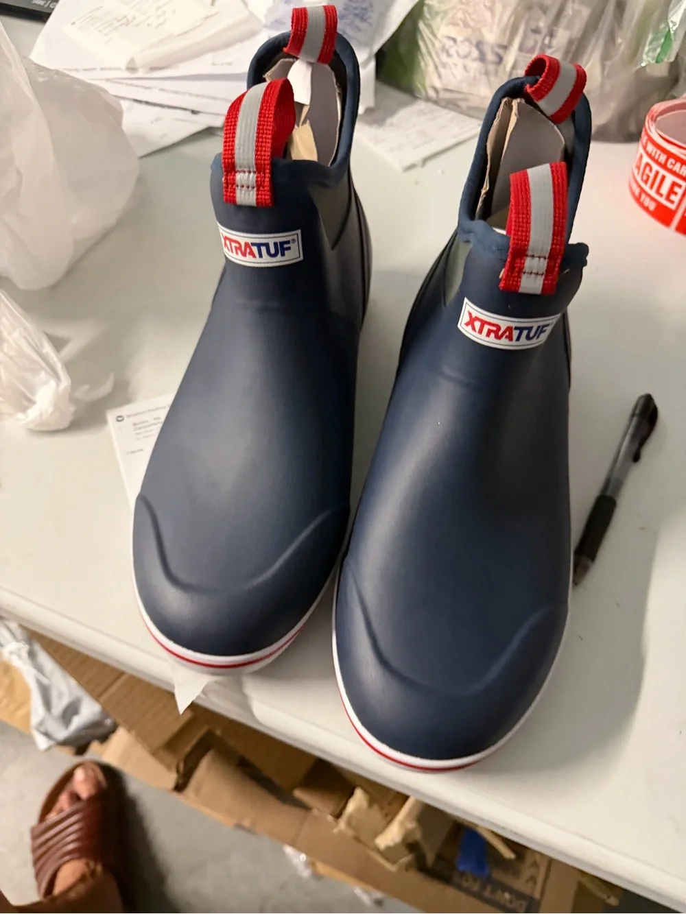 XTRATUF Navy men’s size 12 boots new without box